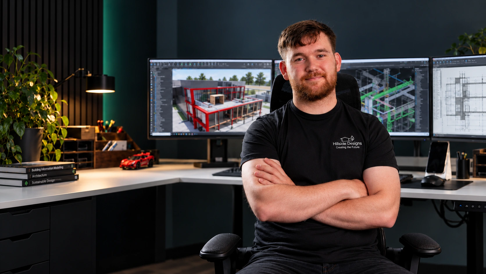Portrait of Fintan O’Kane, founder of Hillside Designs
